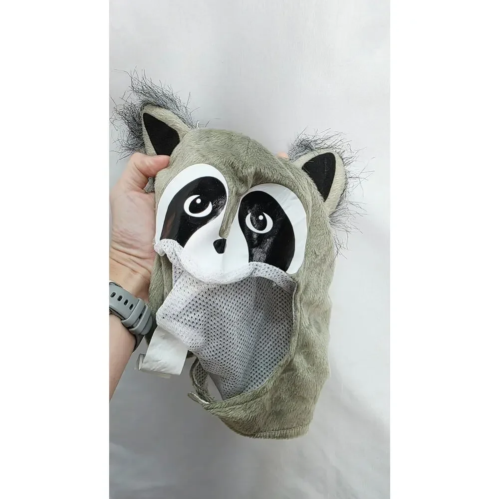 Spirit Halloween Baby Raccoon Costume 6-12 Months Plush Jumpsuit & Hood